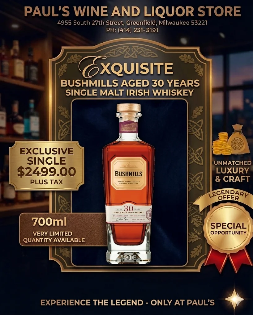 Bushmills 30 Year Single Malt Irish Whiskey
